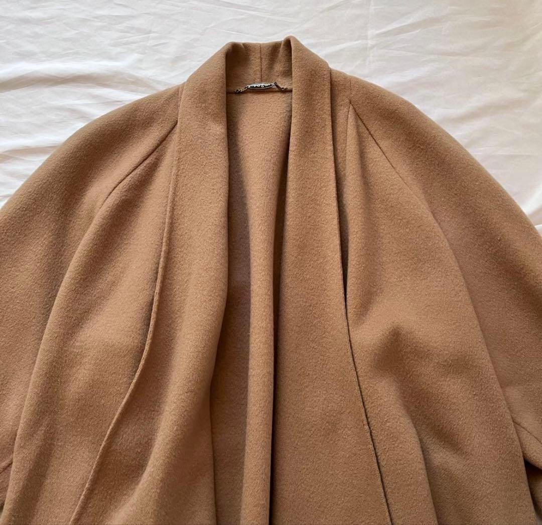 ひさこカシミヤ　ショールカラーコート