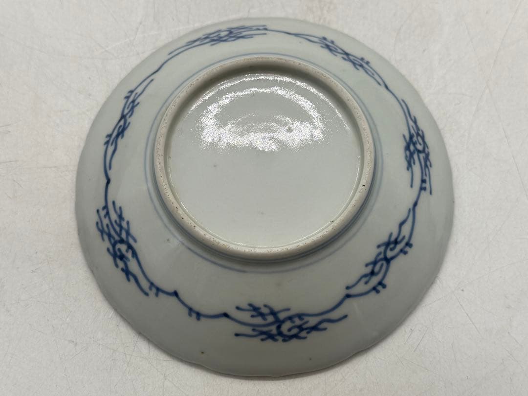 染付　龍紋小皿4点　梅蘭竹菊　送料込み260118