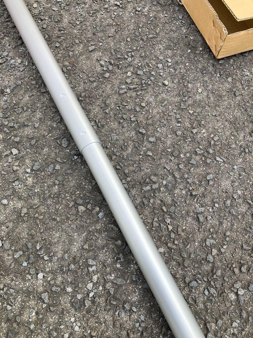 6号アルミポール新品未開封　 アルミ矢車新品 2点セット 注)鯉のぼりロープは別