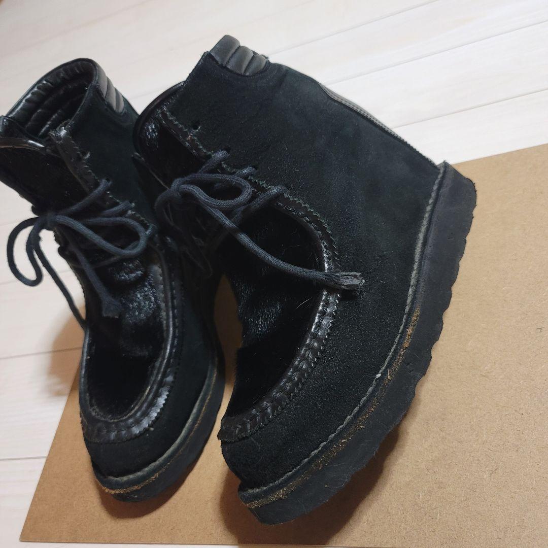 ミハラヤスヒロ　パラブーツ　インヒール　ハイヒール　インソール　厚底　ハラコ