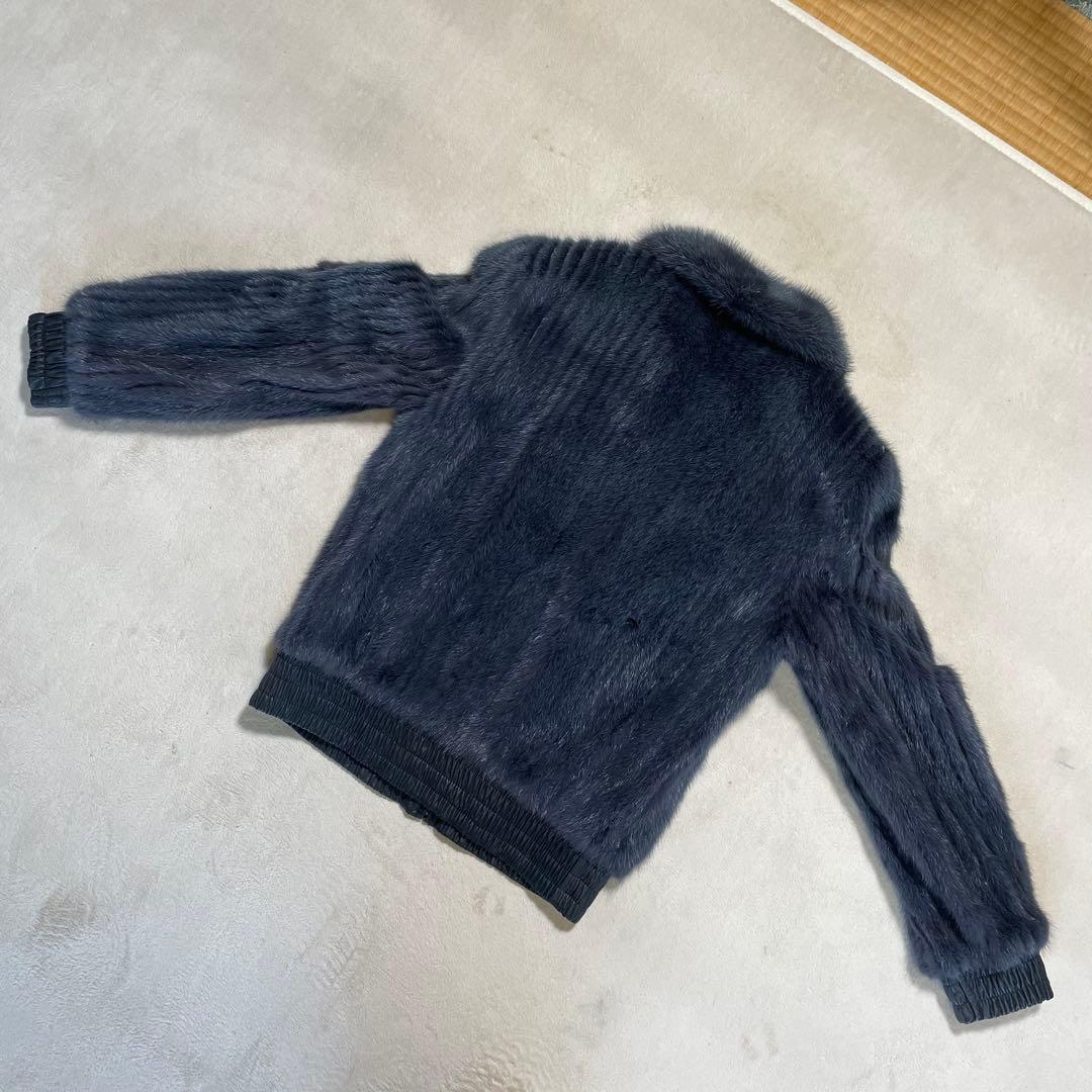 美品　SAGA MINK ジップアップ　ブルゾン　ジャケット　スウィングトップ