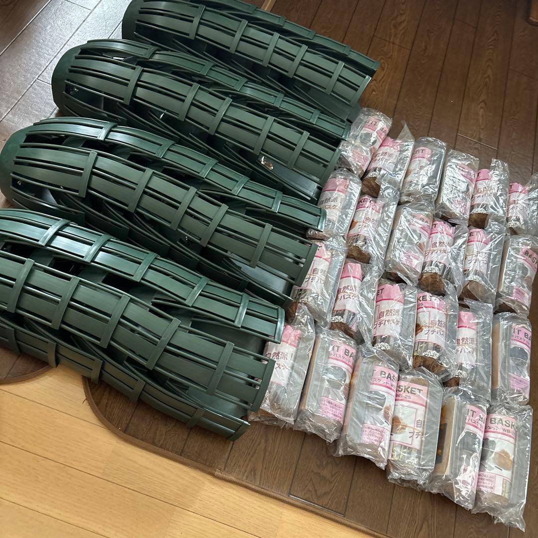 伊藤商事プチバスケット WB-25 ハンギングバスケット24個入　 ヤシマット付