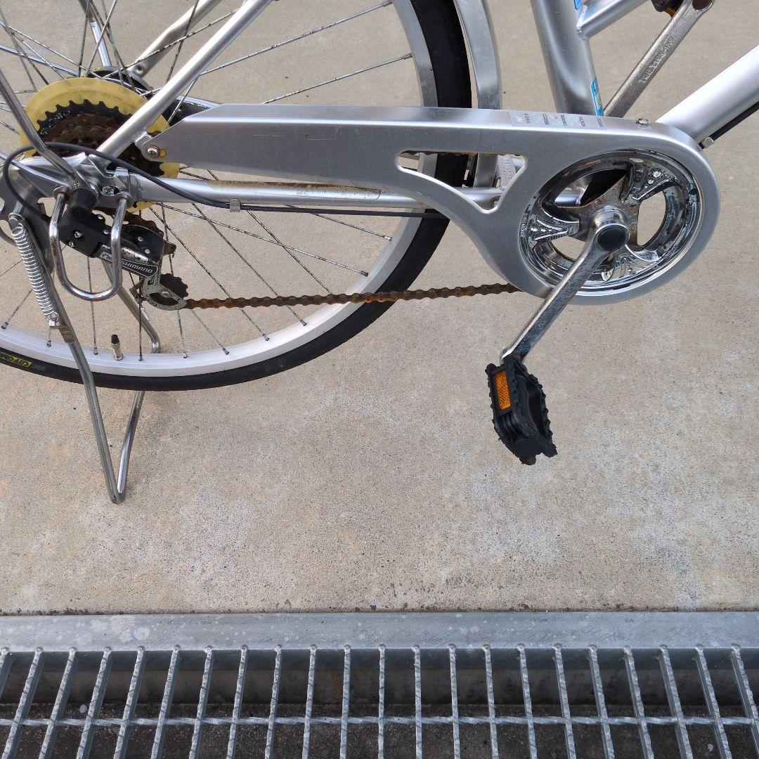 サイモト自転車 26インチ シルバー