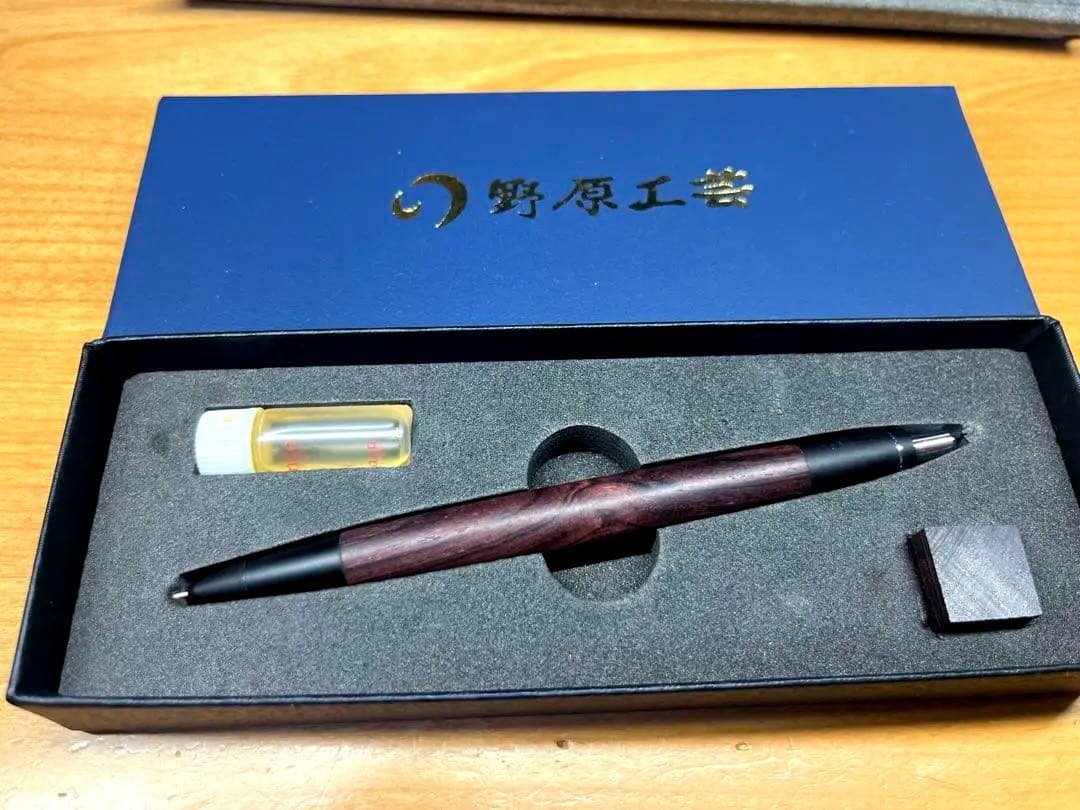 【固定式口金】野原工芸 キングウッド シャーペン 美品