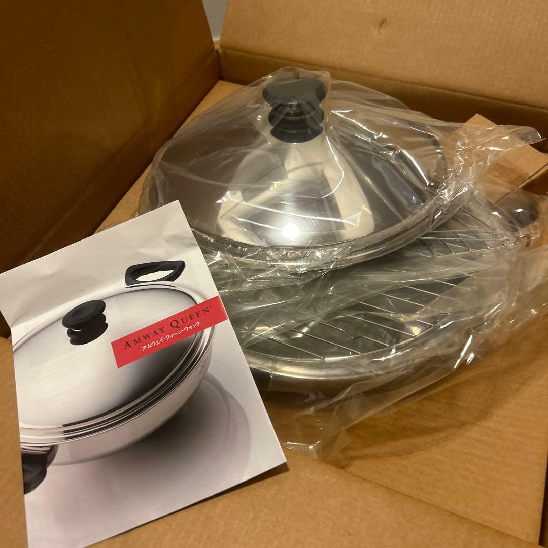 新品　未使用品　アムウェイ クイーン ウォック フライ鍋 中華鍋　多様