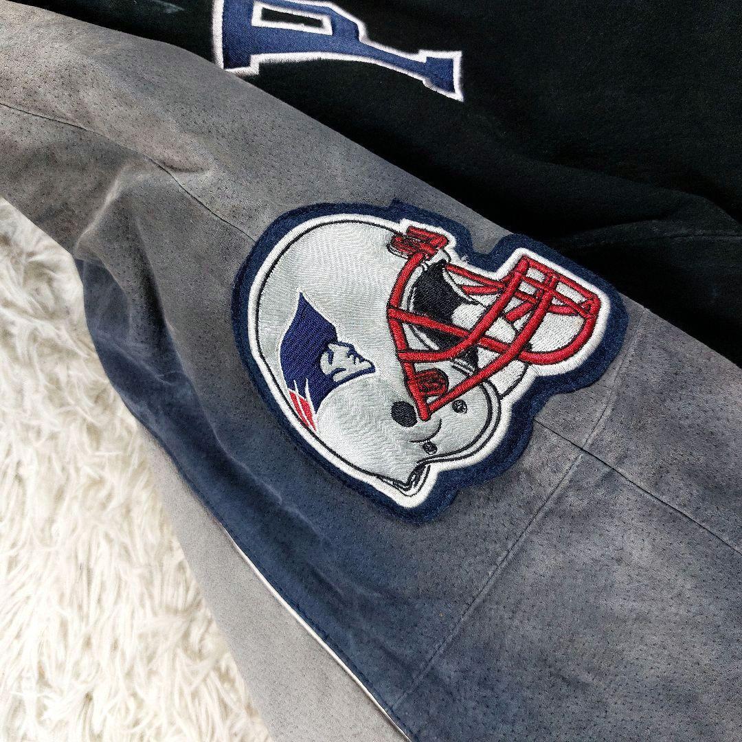 XXL 鬼フェード NFL ペイトニオッツ キルティング レザー両面 スタジャン