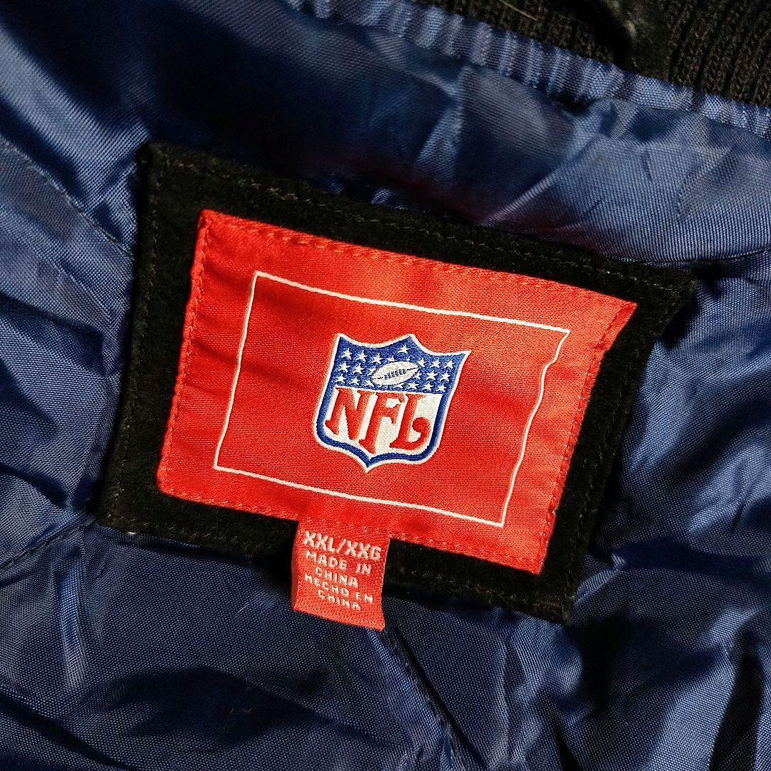 XXL 鬼フェード NFL ペイトニオッツ キルティング レザー両面 スタジャン