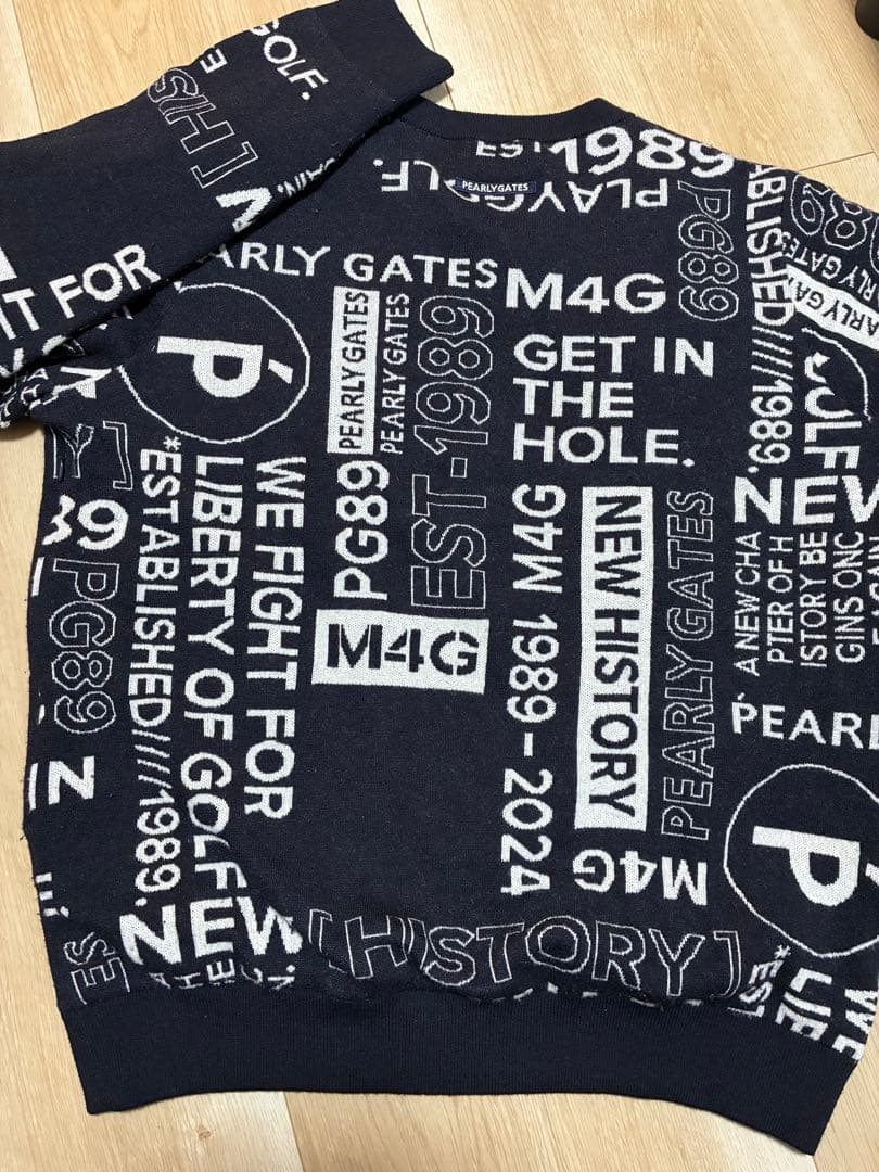 PEARLY GATES NewHistoryロゴ柄天竺×DIAPLEX