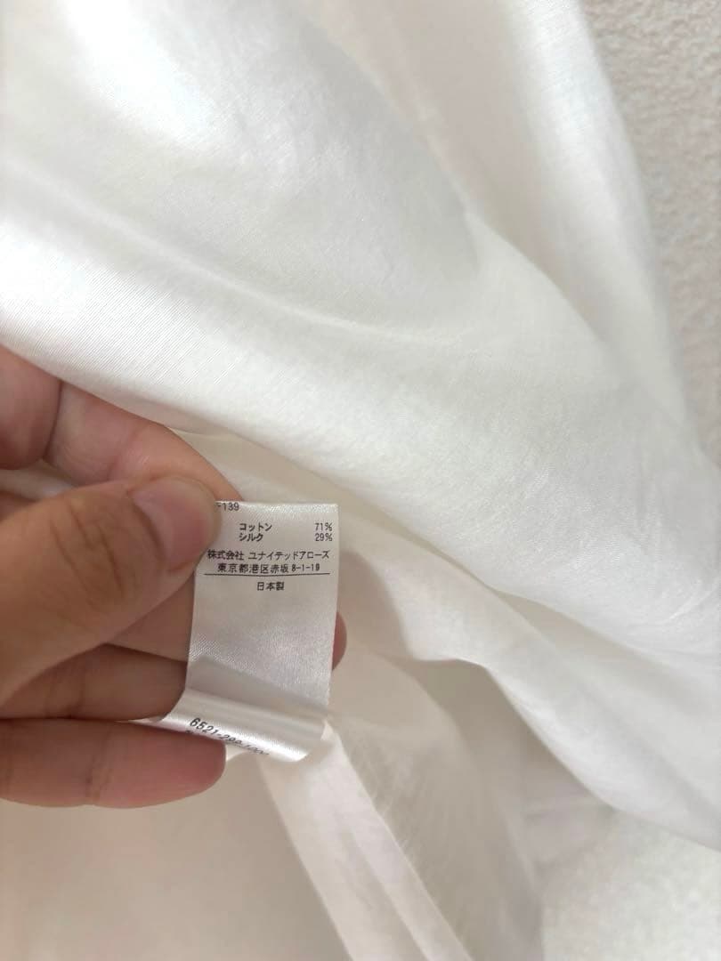 ＜Drawer（ドゥロワー）＞ コットンシルクボウタイブラウス