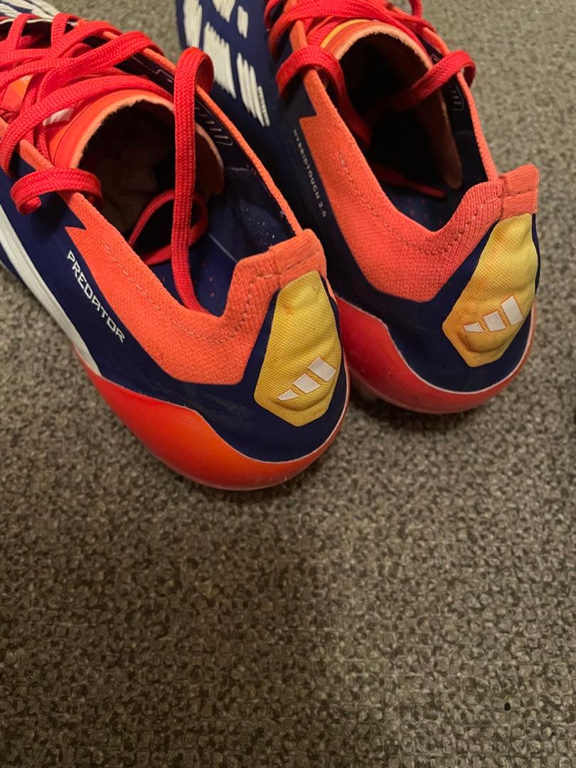 アディダスサッカースパイクシューズプレデターエリートHG AGブルーオレンジ27