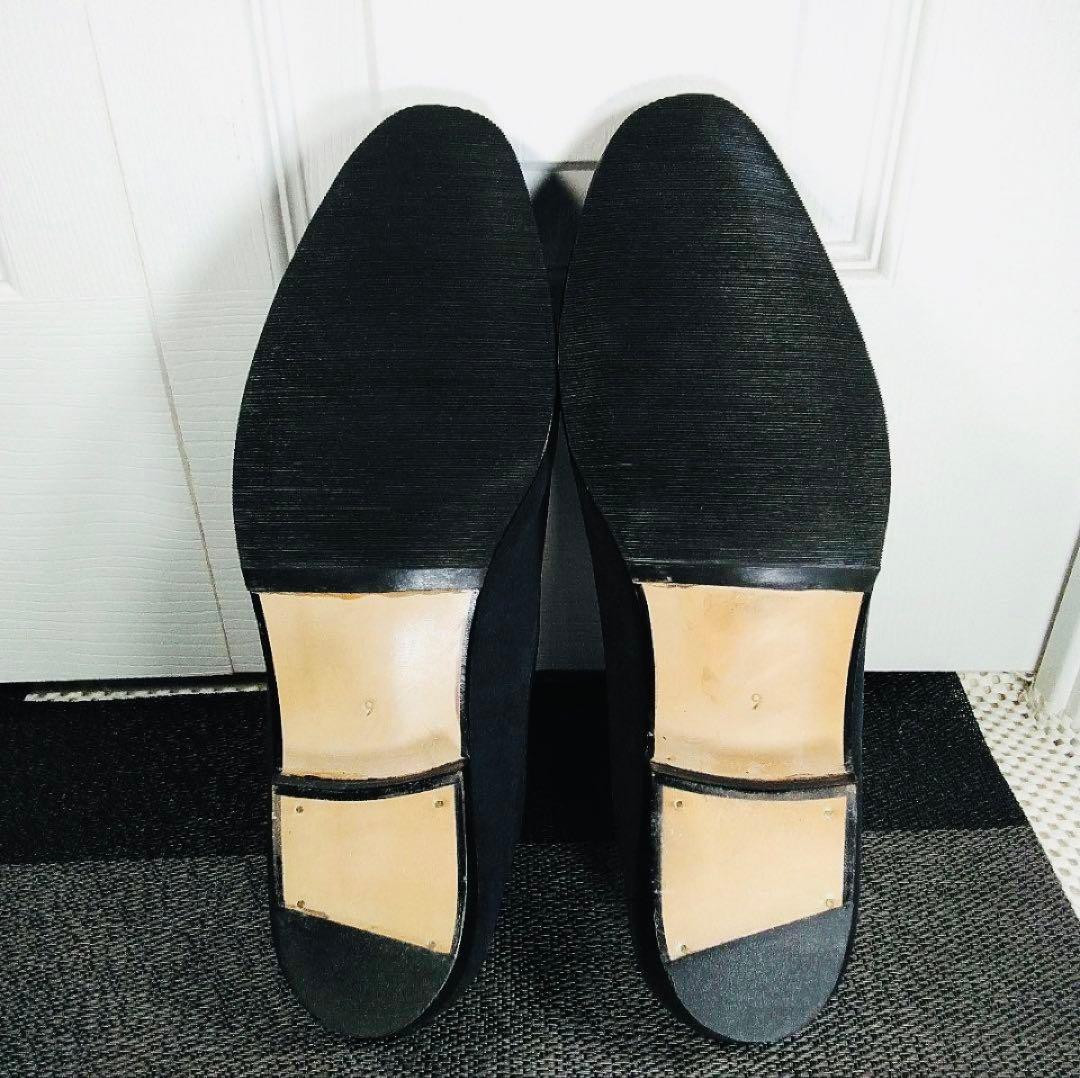 ❮新品未使❯ジャランスリワヤ⁄ネイビースエード⁄GOMMAベルジャンスリップオン