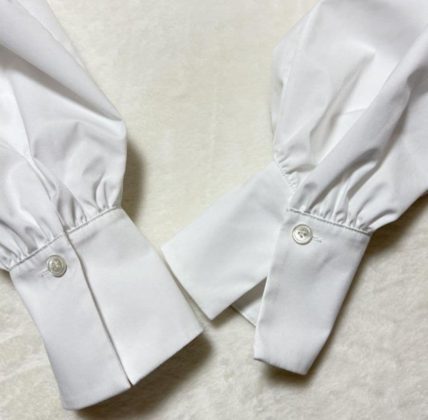 【新品】2025年セオリーリュクスVALENTINE SHIRTフリル 白