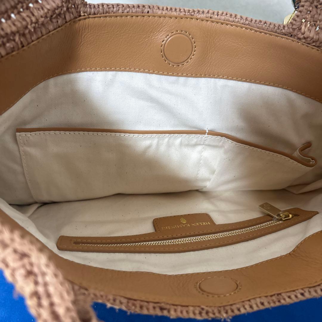 のんのん HELEN KAMINSKI ベージュ かごバッグ