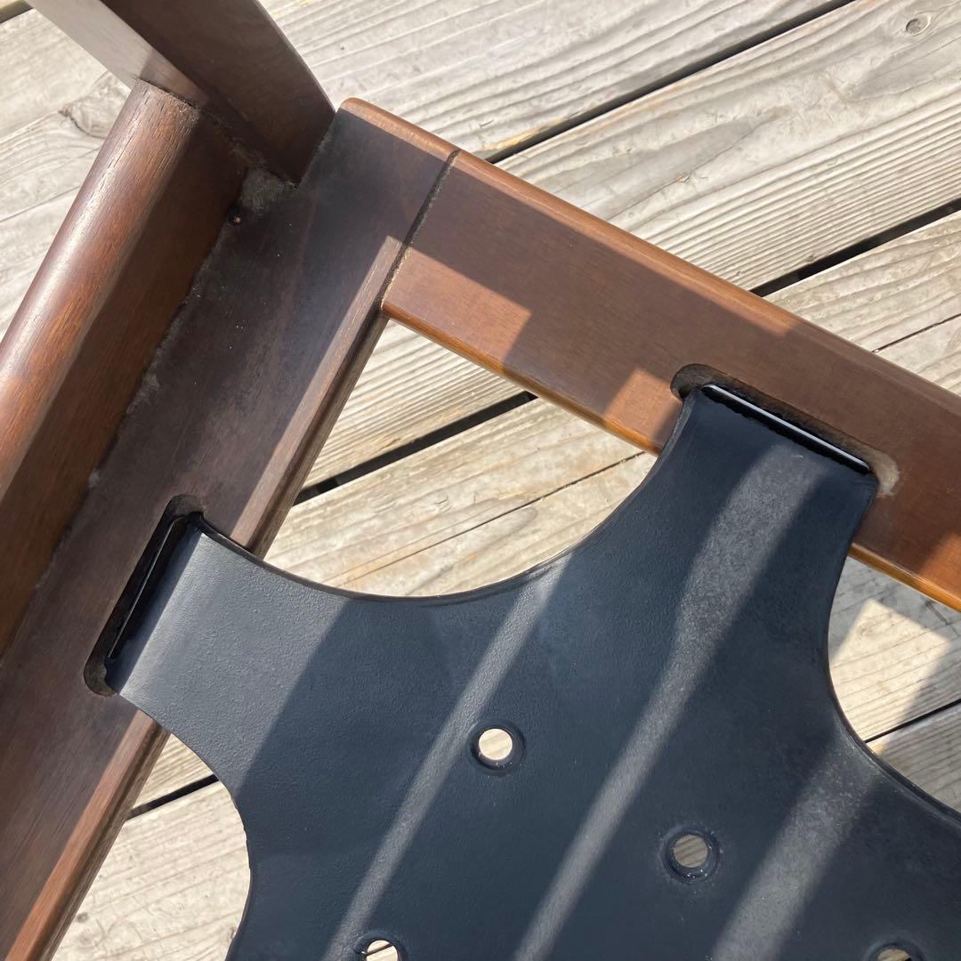 ヴィンテージ 飛騨産業 キツツキ 木製フレーム 花柄2人掛けソファー セパレート