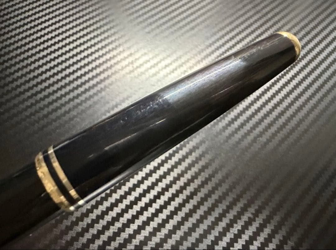 美品 モンブラン クラシック 万年筆 ブラック F 細字