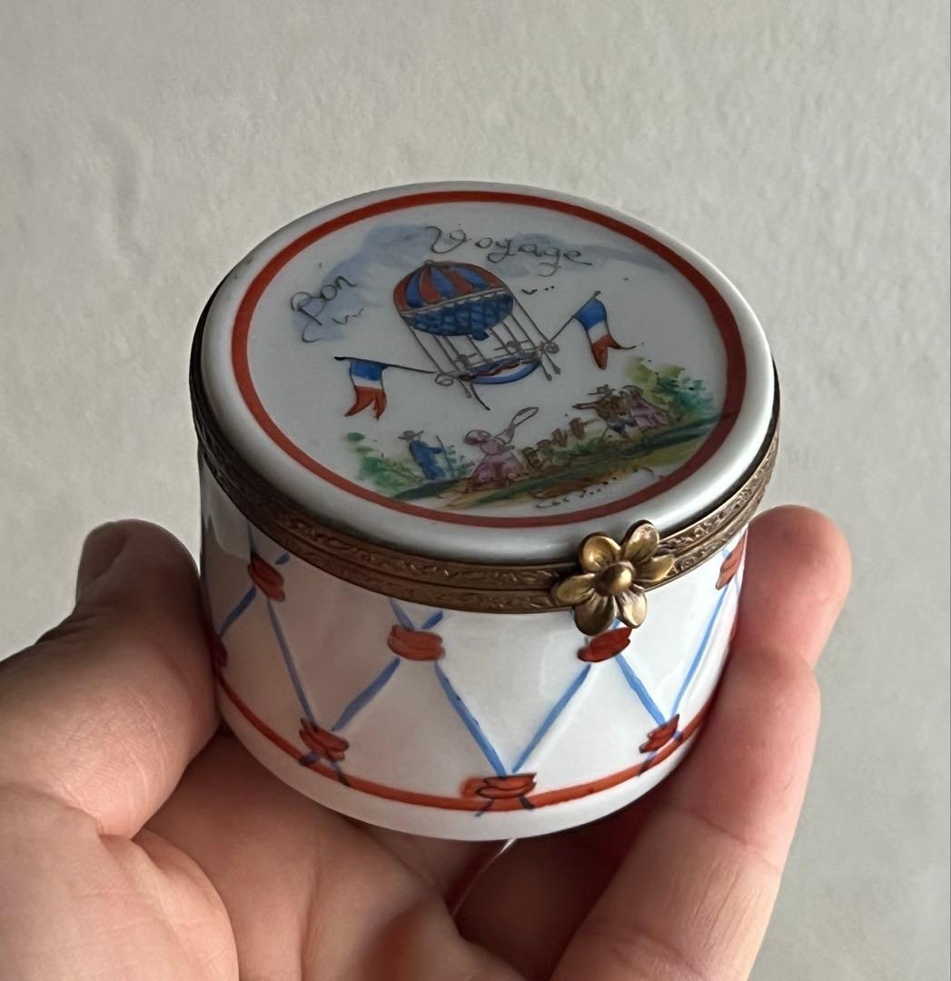 アンティーク リモージュ 蓋付 小物入れ 小箱 フランス製 ボックス