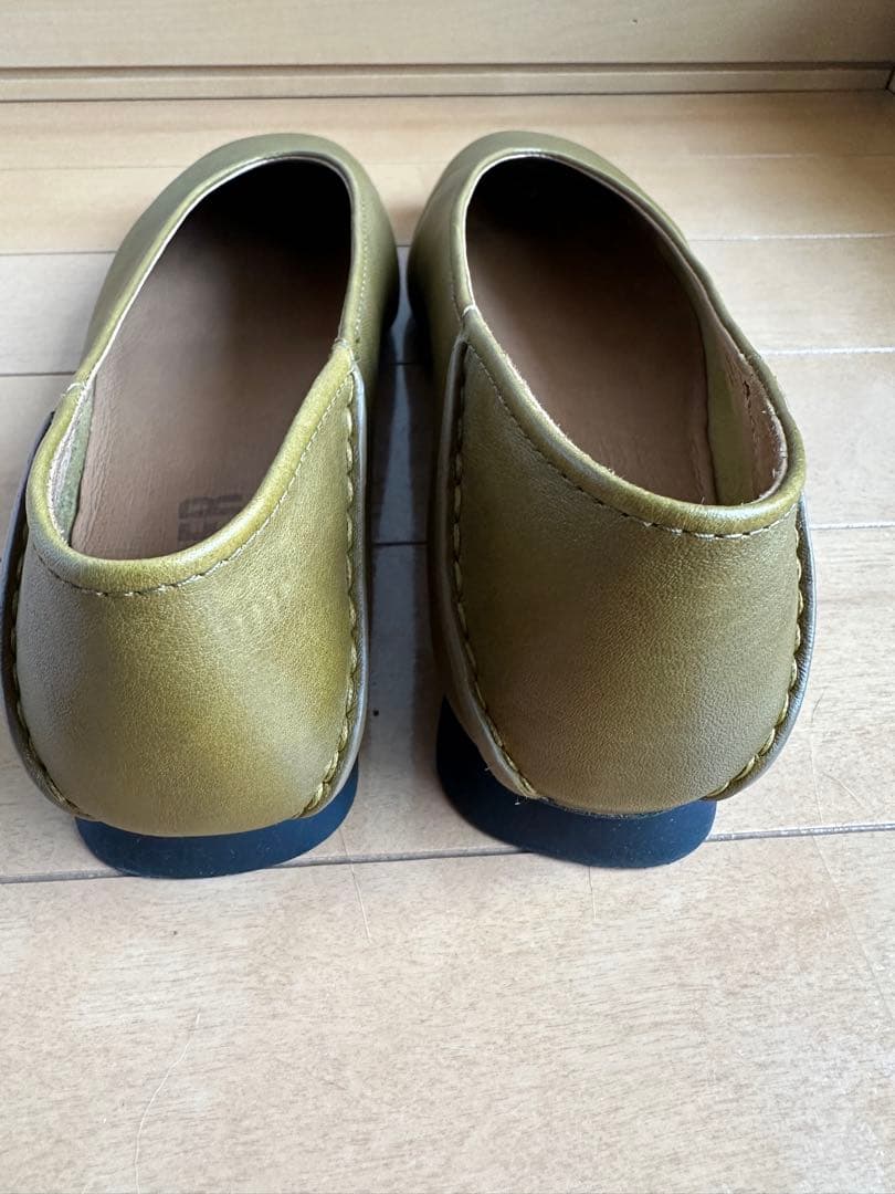 CAMPER フラットシューズ 39 オリーブグリーン
