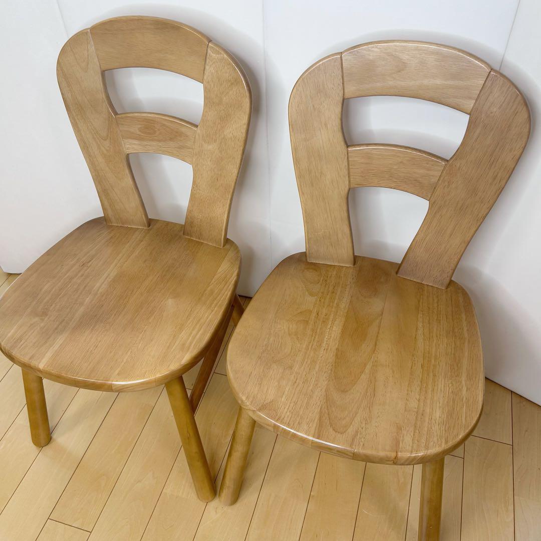 カリモク　karimoku 木製チェア　2脚セット　H字貫　国産　美品