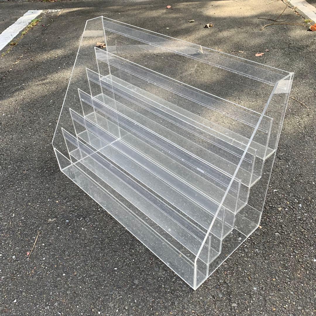 店舗　アクリル製 6段 ディスプレイラック アクリルケース　業務用　棚