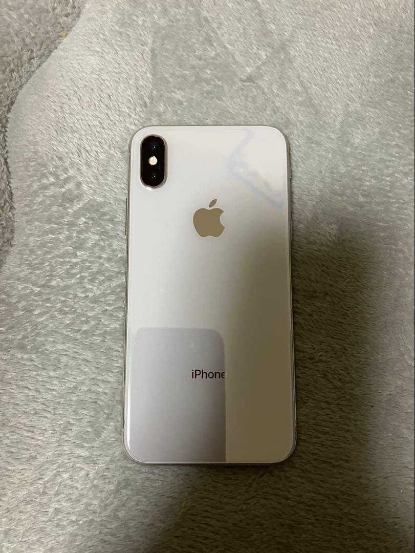 【バッテリー98%】Apple iPhone X シルバー 本体のみ　256GB