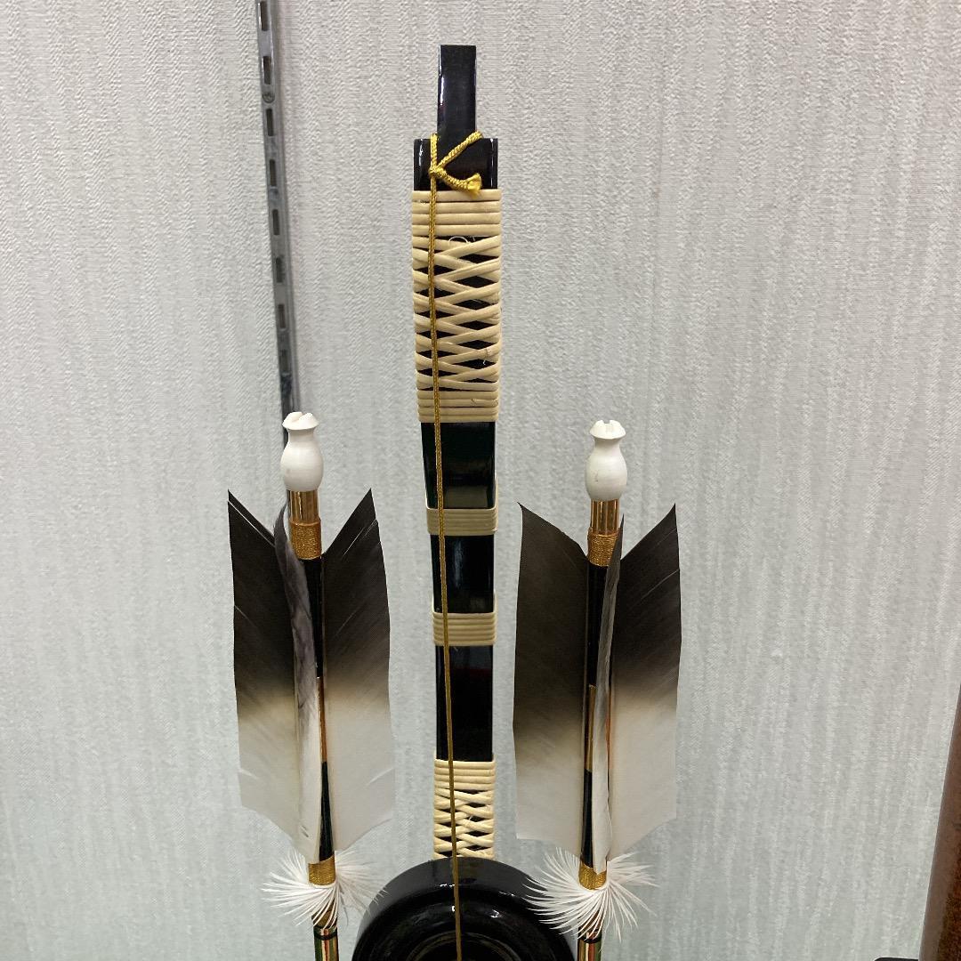 E20　五月人形　弓高さ65㎝位　五月人形弓太刀　五月刀　五月鎧兜飾り