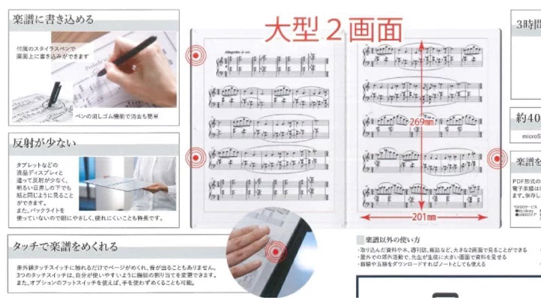 ［未使用に近い］電子楽譜グイド/GVIDO