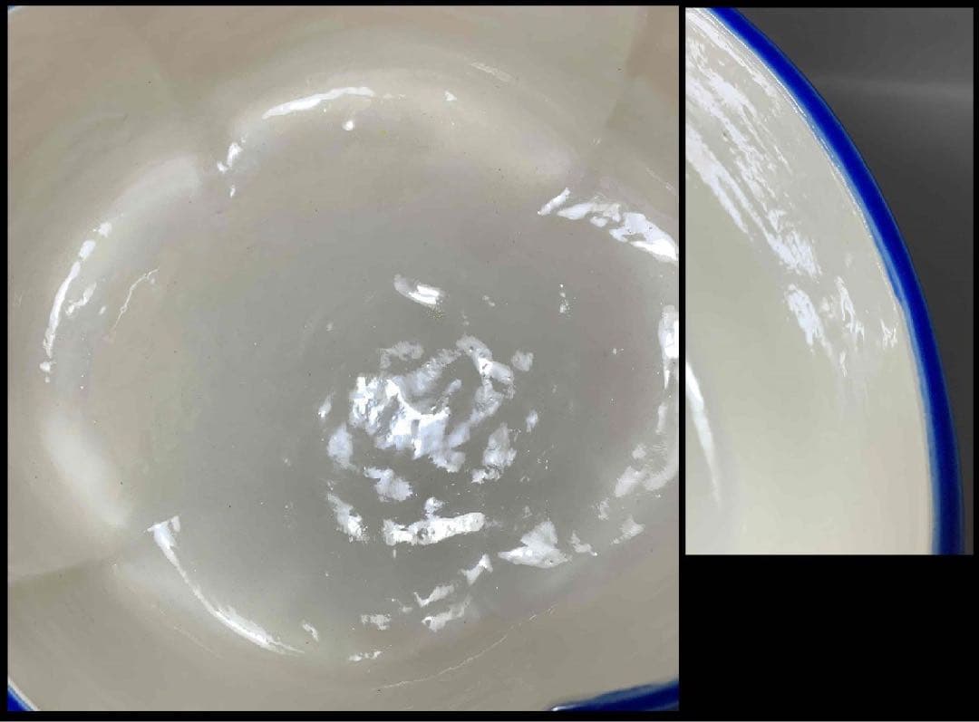 真葛　ルリ交趾　花丸　木瓜形食竜　宮川香斎　而妙斎御書付　茶道具