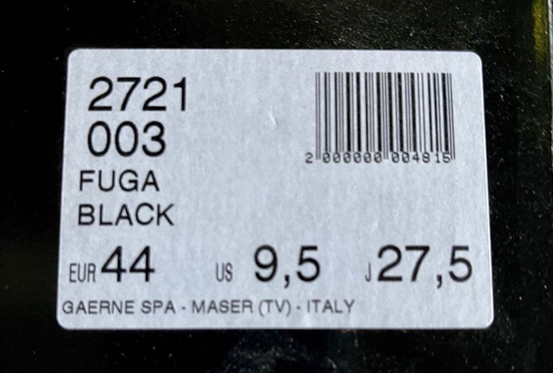 バイクウェア・装備 GAERNE FUGA BLACK27.5cm