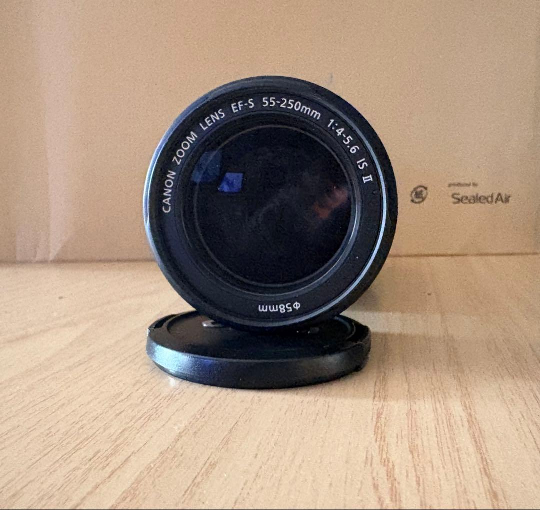 望遠レンズ　Canon EF-S 55-250mm IS