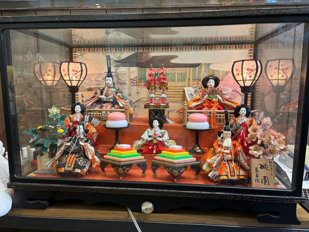 ★送料込み★雛人形 ガラスケース入り ひな祭り※直接引き取り5000円オフ