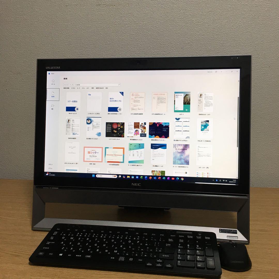 NEC VALUESTAR 地デジ Win11 一体型 SSD デスクトップPC