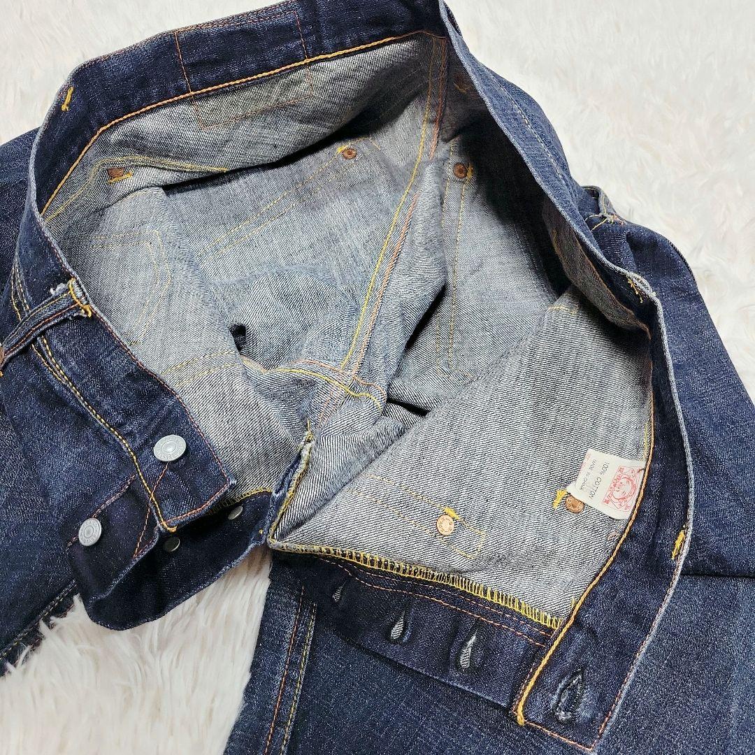 希少✨EVISU　2001 デニム スパイラル セルビッチ/赤耳　36 ビッグ