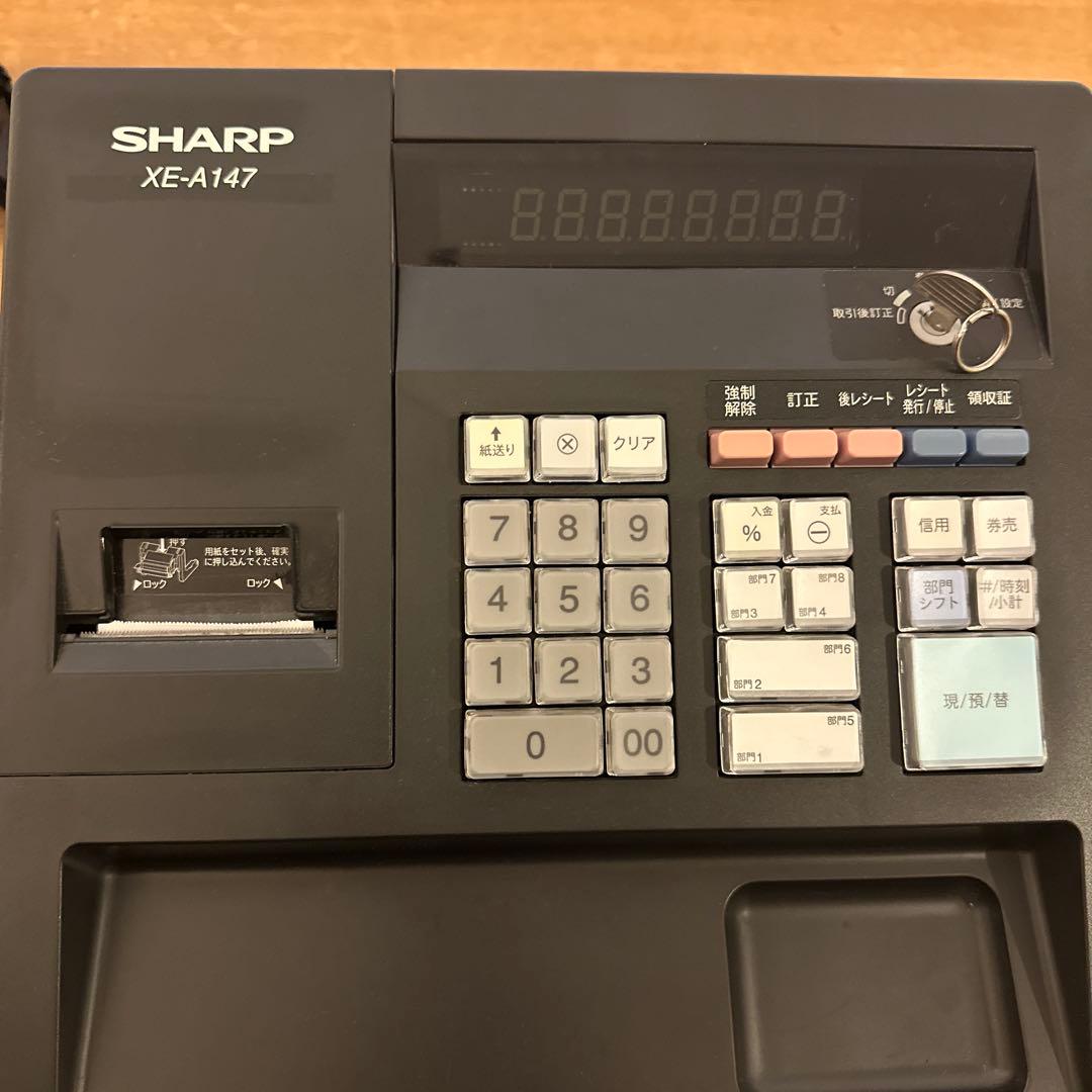 SHARP XE-A147 レジスター　中古美品