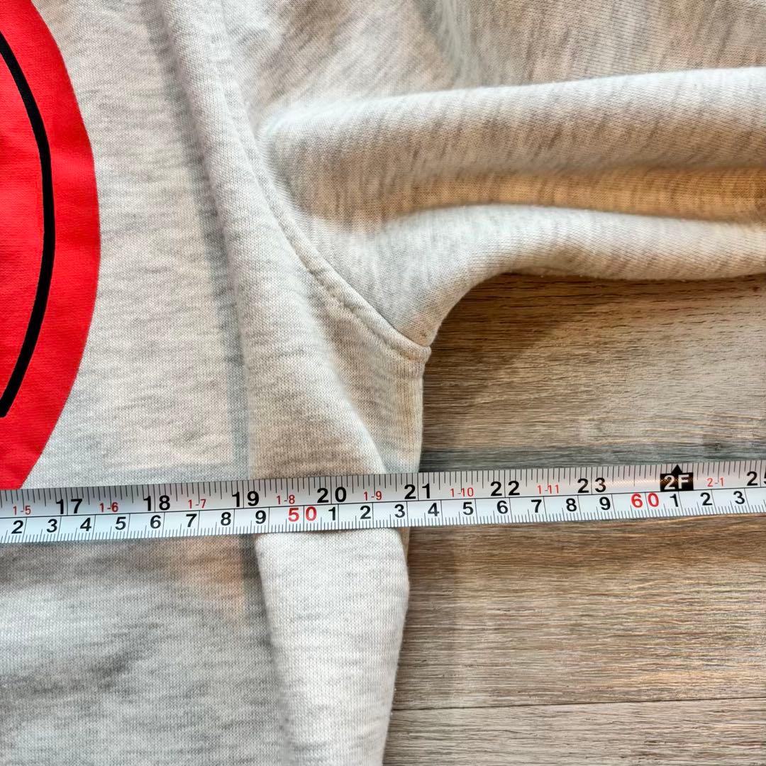 【INDEPENDENT】ビッグロゴ スウェット グレー 袖プリント#509