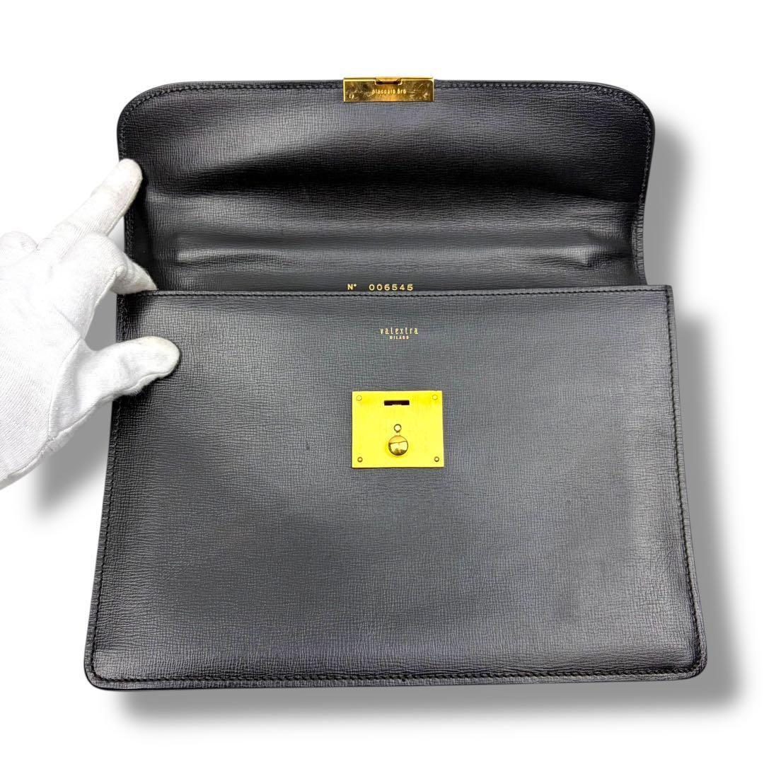 valextra ヴァレクストラ ブリーフケース クラッチバッグ レザー
