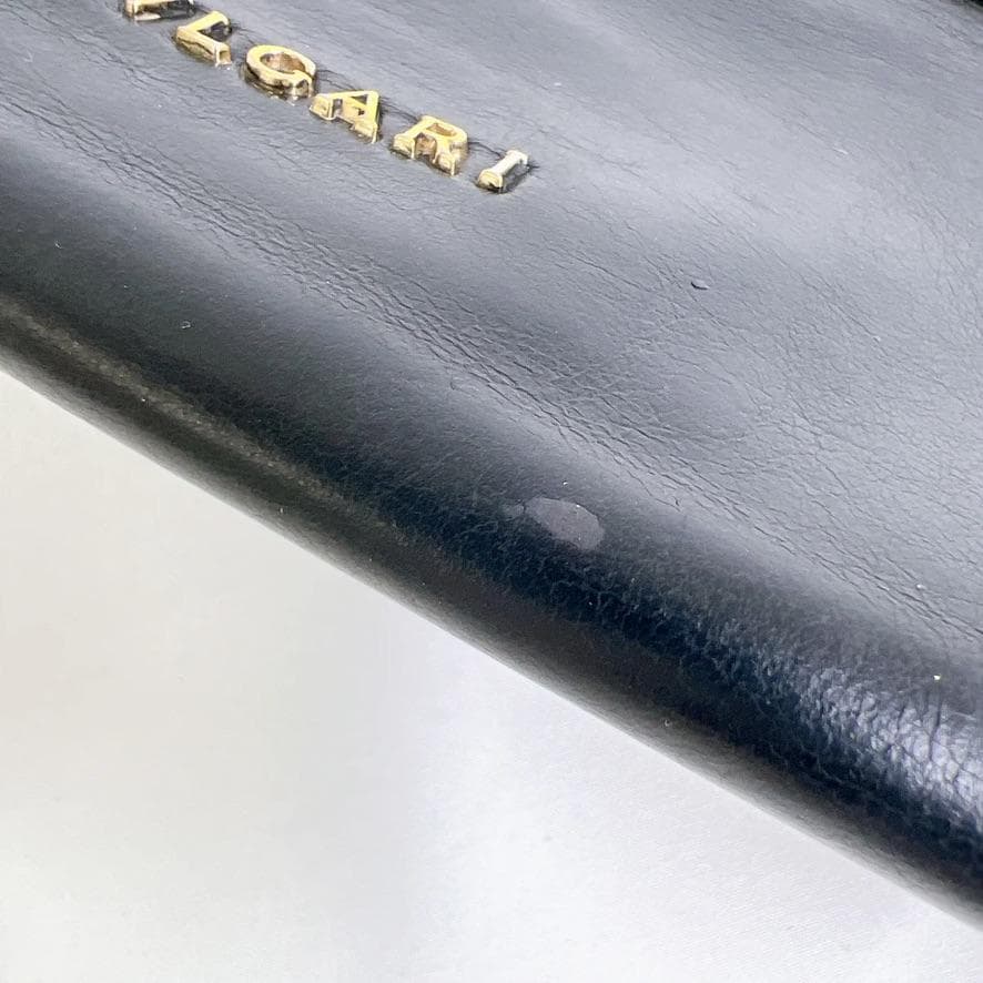 劇レア　ブルガリ BVLGARI 　セルベンティ　長財布 ブラック×ブラウン