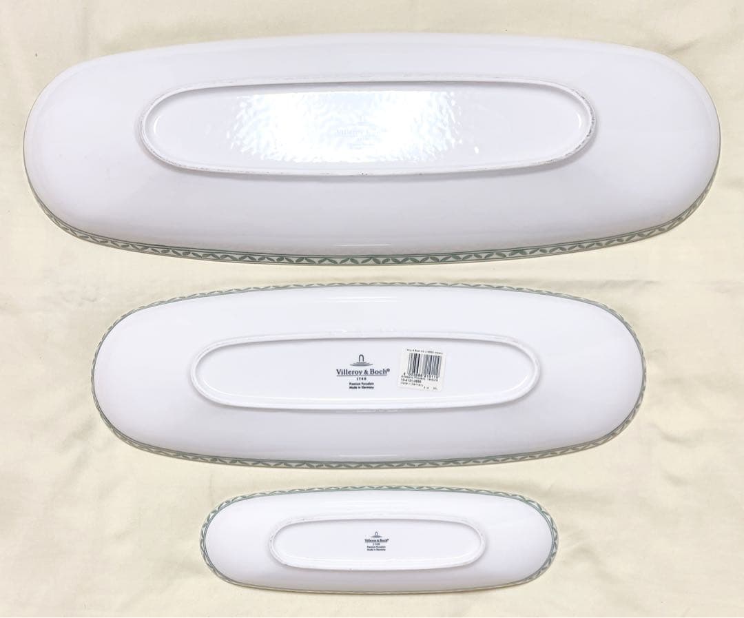 ドイツ製　Villeroy&Boch　オーバル鉢　多用途トレイ大中小3個　廃盤品