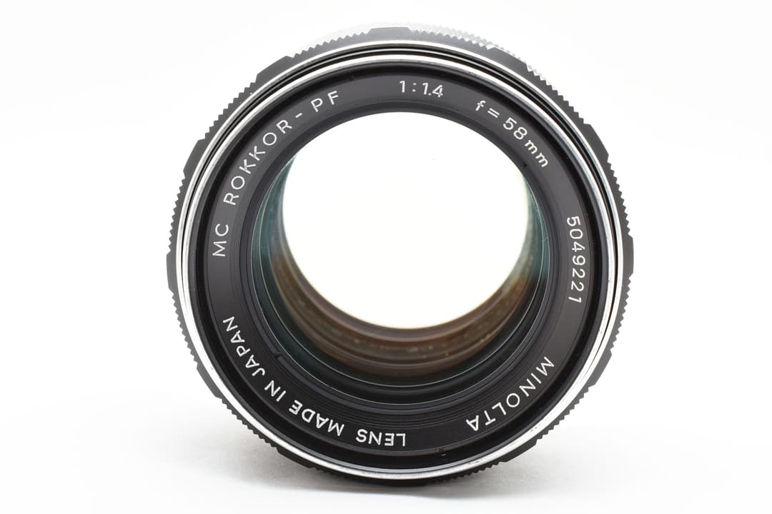 美品 Minolta MC ROKKOR PF 58mm F1.4 #9271