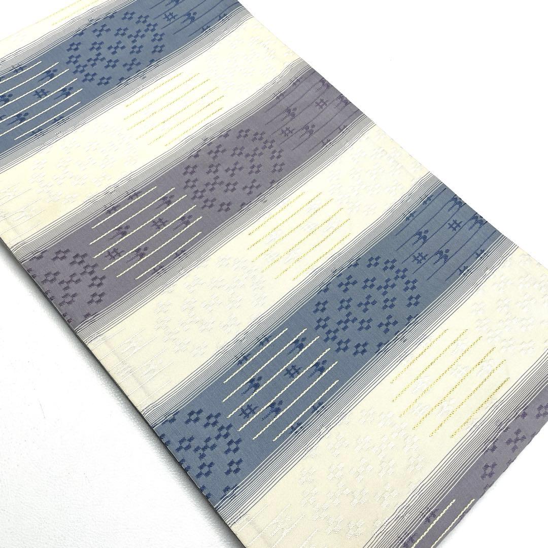 専用帯5059 5044 5058 三点セット●高級 正絹 藍染 花織