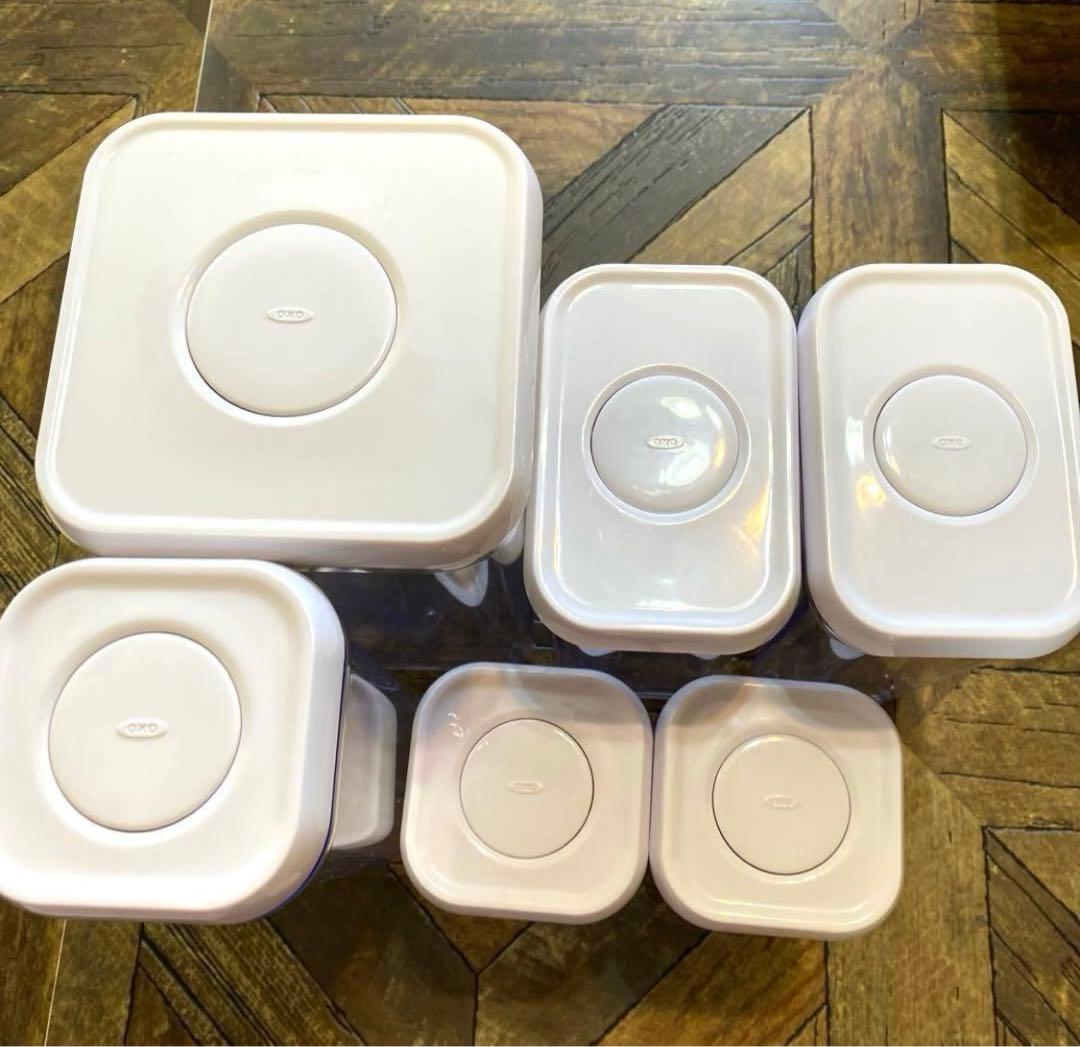 OXO保存容器オクソーポップコンテナ ミニ ショートミディアムトール7点セット