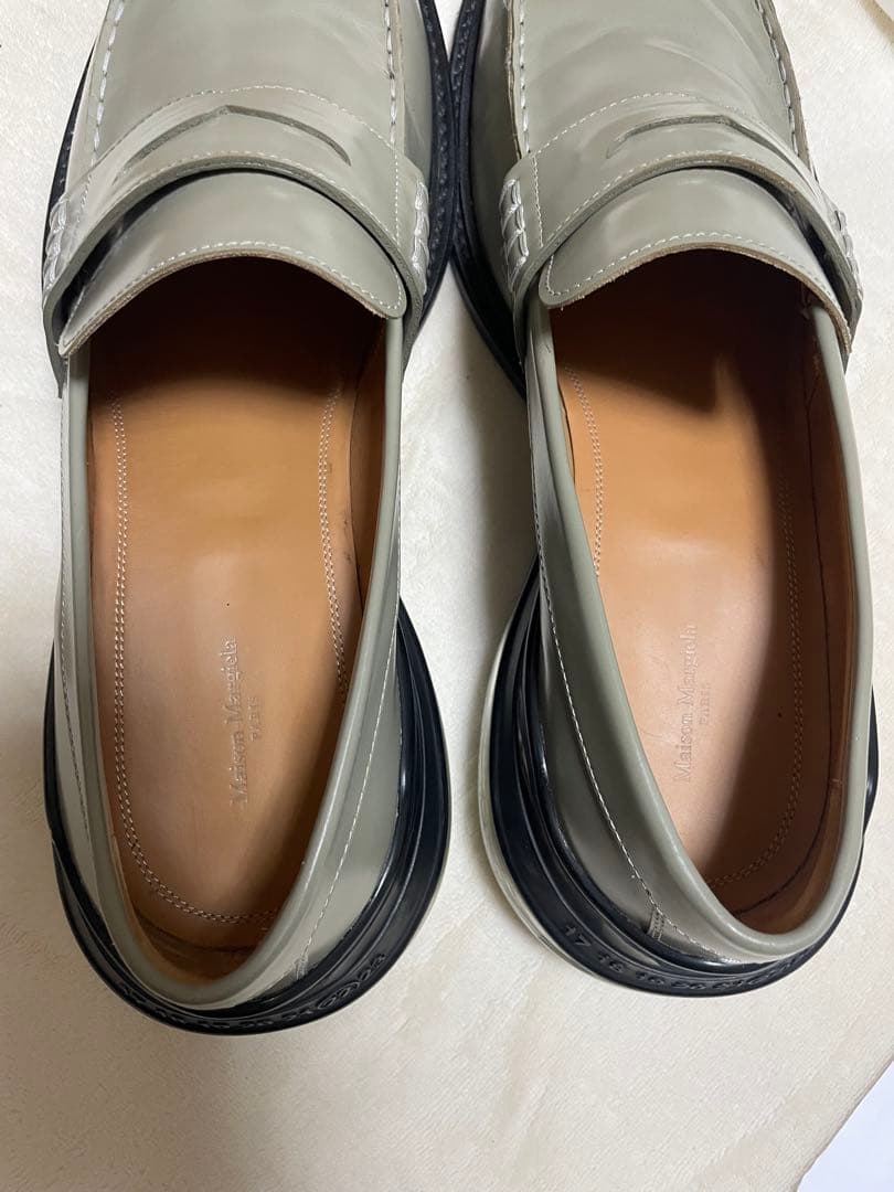 maison Margiela20SSエアバッグローファーグレー