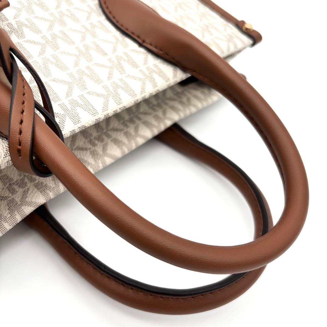 未使用保管品 マイケルコース 2way ショルダーバッグ 総柄 MK ロゴ 茶