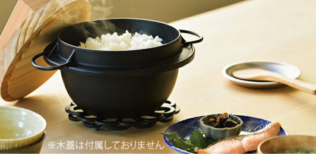 岩鋳　イワチュー　IWACHU ごはん鍋　5合炊　ご飯鍋　南部鉄器　黒