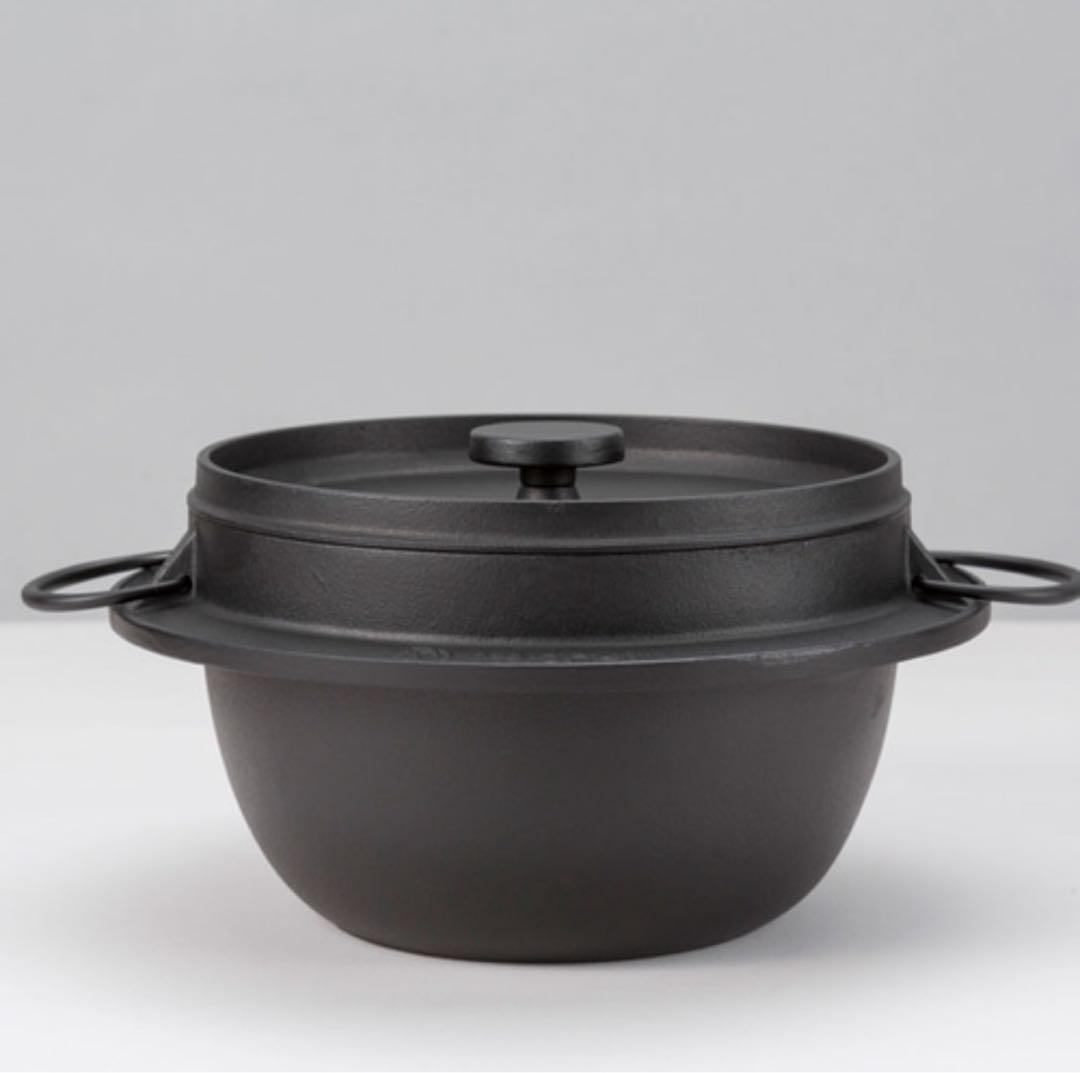 岩鋳　イワチュー　IWACHU ごはん鍋　5合炊　ご飯鍋　南部鉄器　黒