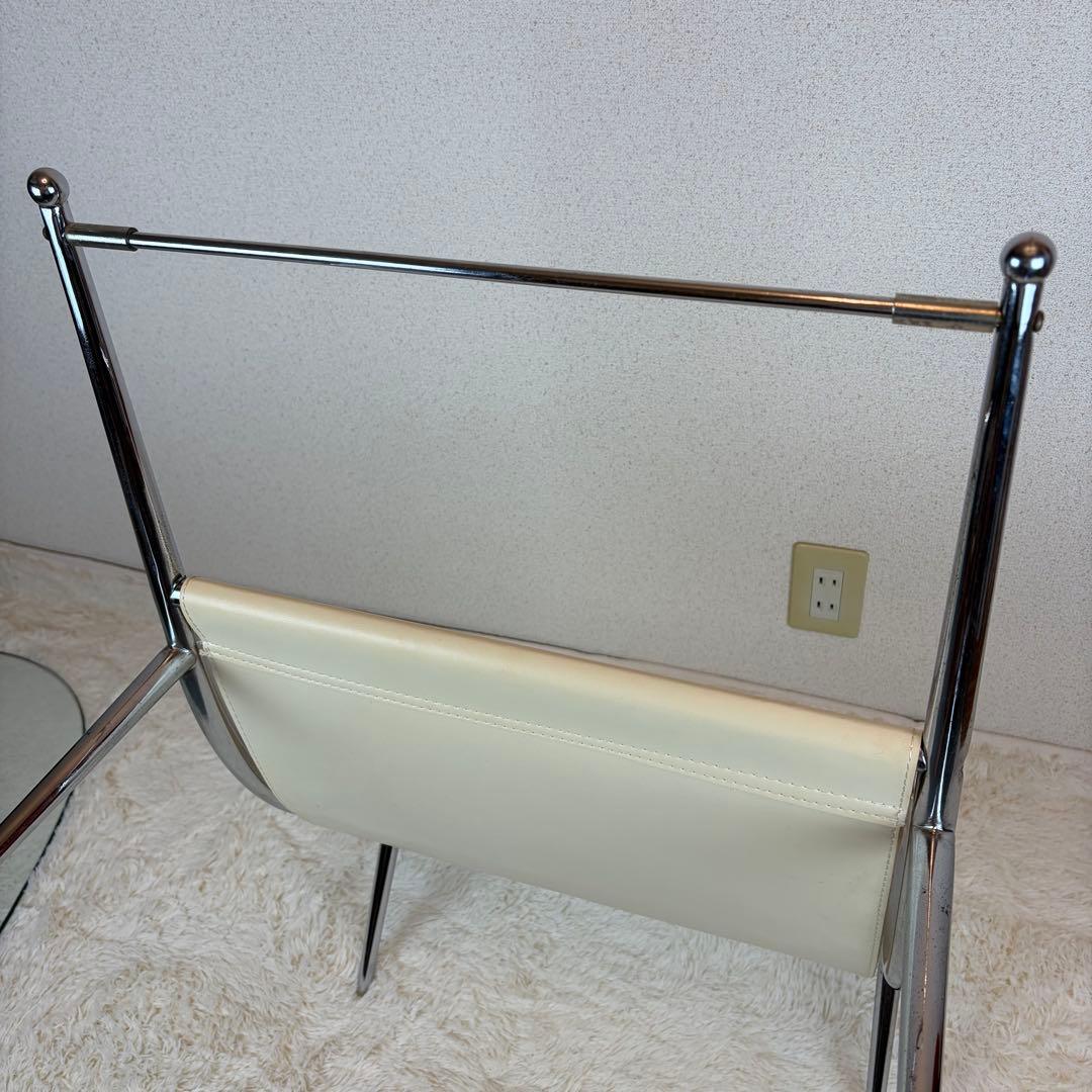 送料無料 ミッドセンチュリー スペースエイジ ガラステーブル 昭和レトロ