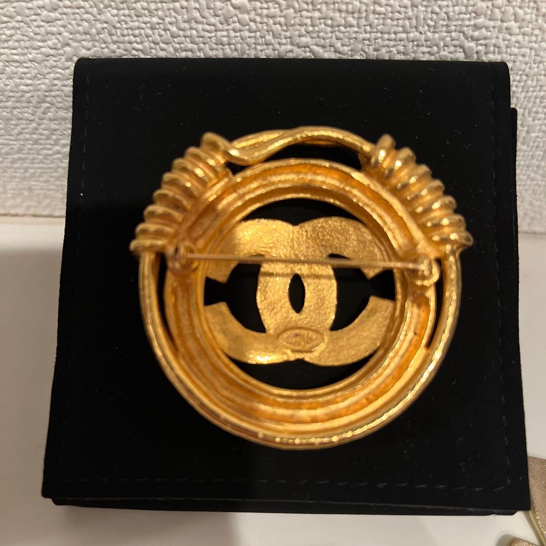 CHANEL ゴールド ブローチ イヤリング セット
