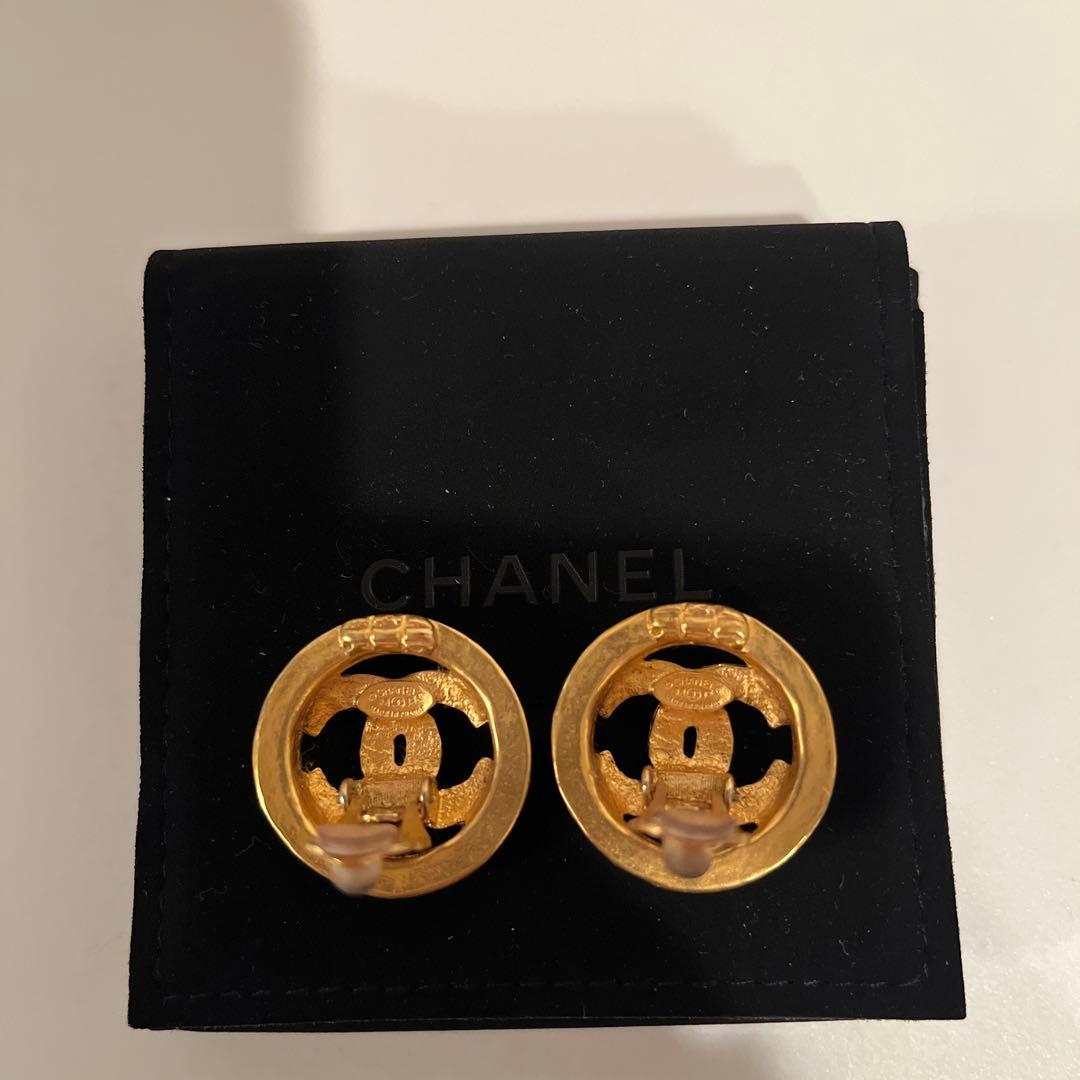 CHANEL ゴールド ブローチ イヤリング セット
