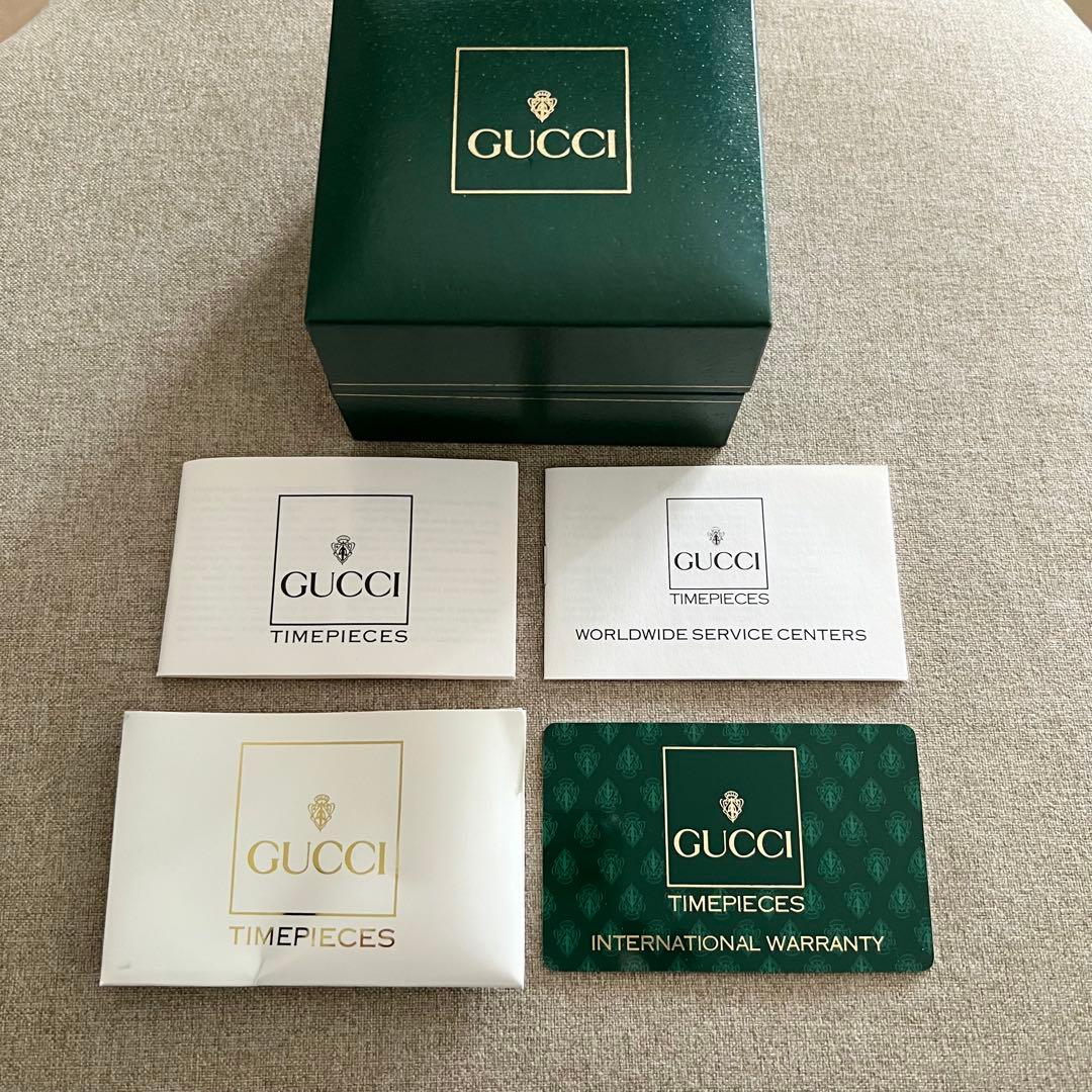 【美品】GUCCI ゴールドチェーン時計とリングセット　チェンジベゼル