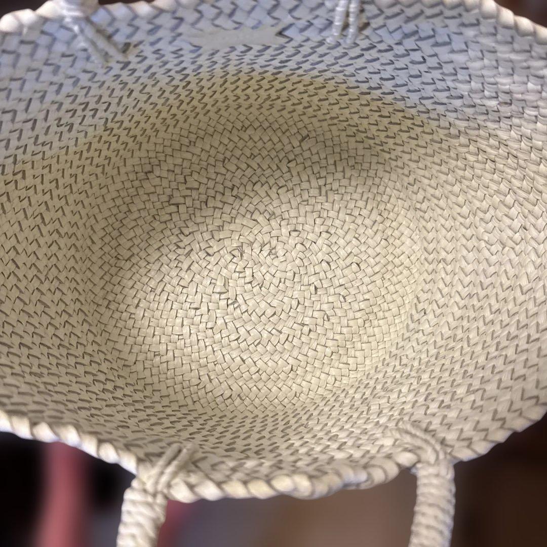 【最終値下げ】【美品】Aeta アエタ BASKET M ホワイト　かごバッグM