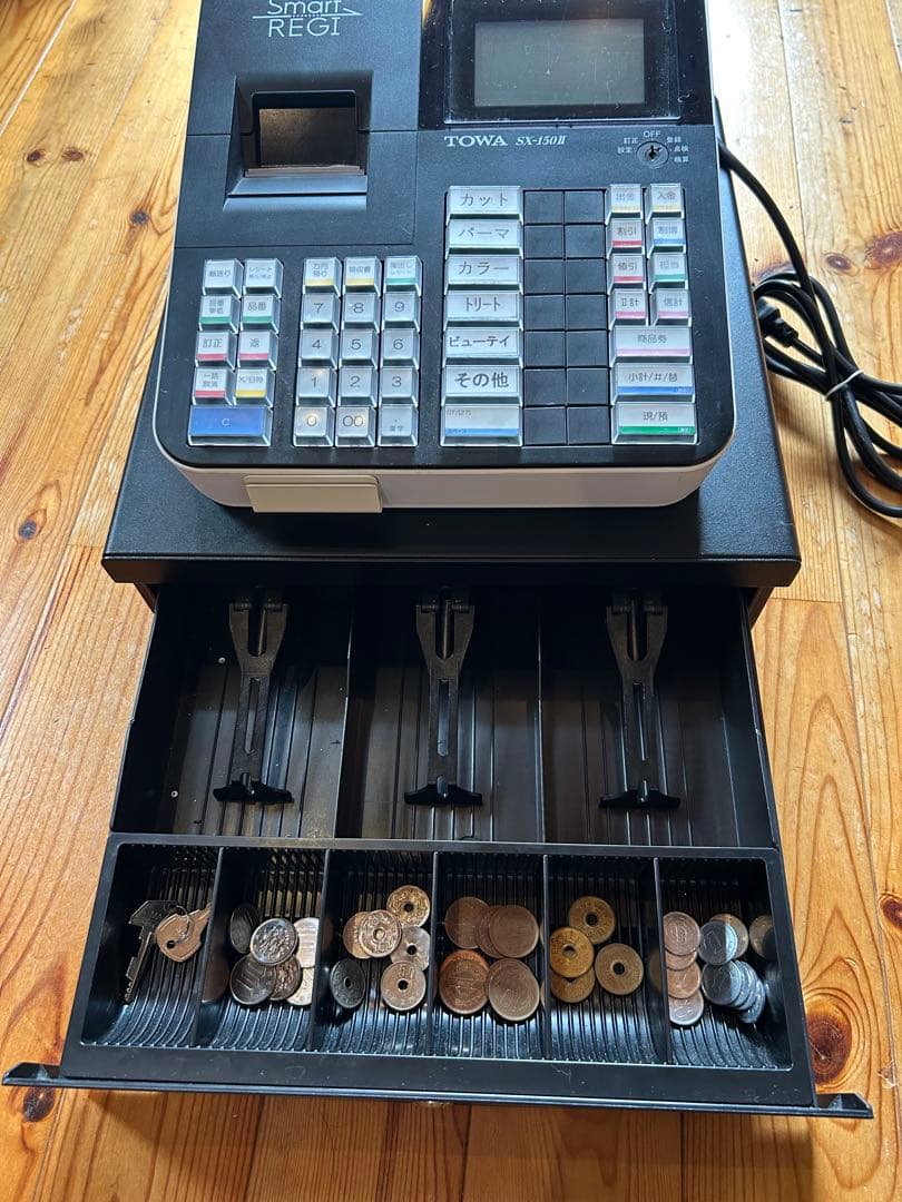 TOWA SX-150H レジスター 鍵付き ロール紙×5束